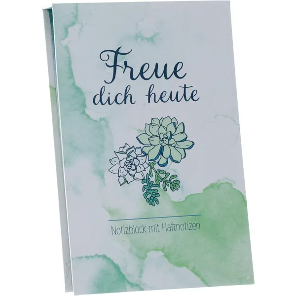 Produktbild des Artikels Notizblock mit Haftnotizen "Freue dich heute" (Schreibwaren)