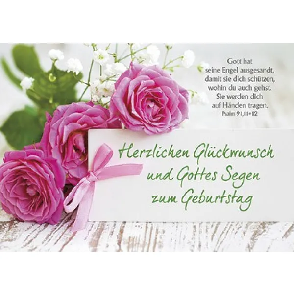 Produktbild des Artikels Postkarten: Herzlichen Glückwunsch und Gottes Segen, 4 Stück (Schreibwaren)