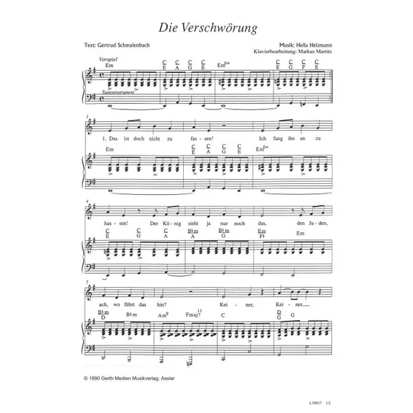 Produktbild des Artikels Die Verschwörung (Noten - Download)