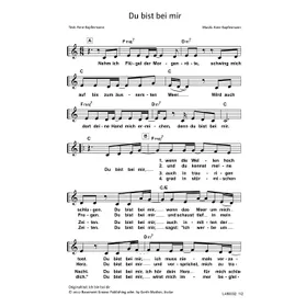 Produktbild des Artikels Du bist bei mir (Noten - Download)