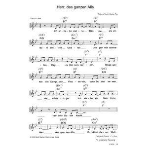 Produktbild des Artikels Herr, des ganzen Alls (Noten - Download)