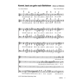 Produktbild des Artikels Kommt, lasst uns gehn nach Bethlehem (Noten - Download)