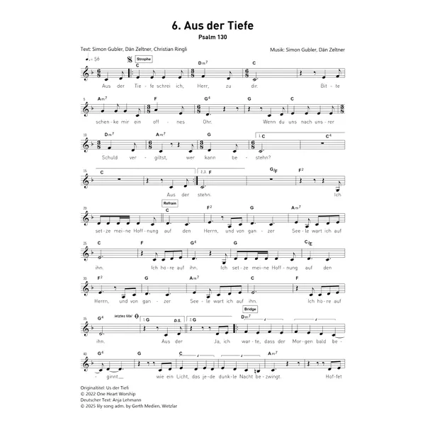 Produktbild des Artikels Aus der Tiefe (Noten - Download)
