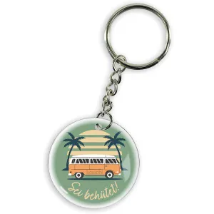 Produktbild des Artikels Schlüsselanhänger Edelstahl "Sei behütet" ()