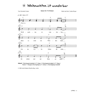 Produktbild des Artikels Weihnachten ist wunderbar (Noten - Download)