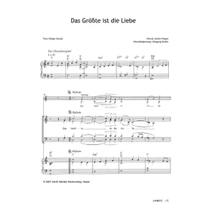 Produktbild des Artikels Das Größte ist die Liebe (Noten - Download)