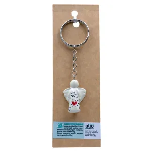 Produktbild des Artikels Schlüsselanhänger "Schutzengel" Speckstein - natur ()