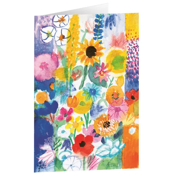 Produktbild des Artikels Kunstkarten "Bunte Wiesenblumen" 5 Stk. (Schreibwaren)