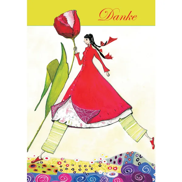 Produktbild des Artikels Stanzkarte "Danke" - 5 Stück (Schreibwaren)