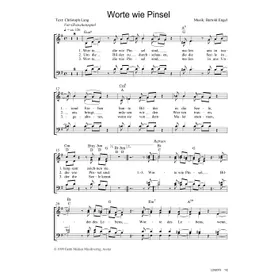 Produktbild des Artikels Worte wie Pinsel (Noten - Download)