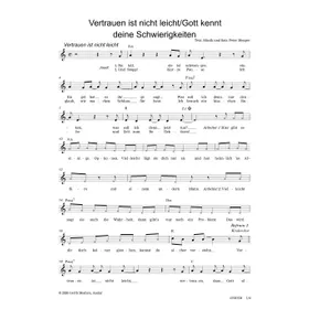 Produktbild des Artikels Vertrauen ist nicht leicht / Gott kennt deine Schwierigkeiten (Noten - Download)