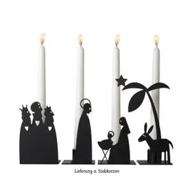 Produktbild des Artikels Kerzenhalter-Set "Krippe" klein ()