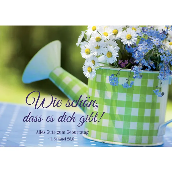 Produktbild des Artikels Faltkarte "Wie schön, dass es dich gibt!" - 5 Stück (Schreibwaren)