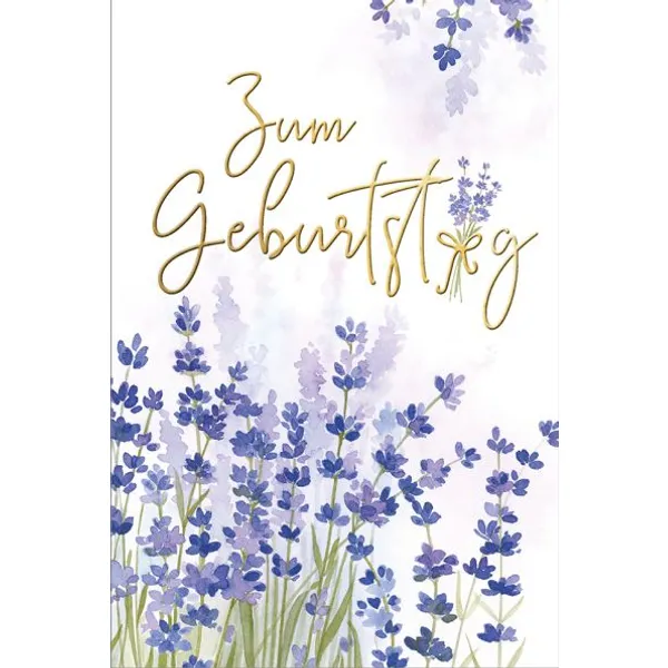 Produktbild des Artikels Faltkarte "Zum Geburtstag" (Schreibwaren)