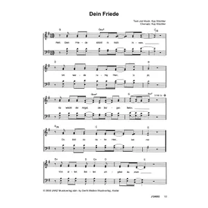 Produktbild des Artikels Dein Friede (Noten - Download)