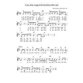 Produktbild des Artikels Lass dein Angesicht leuchten über mir (Noten - Download)