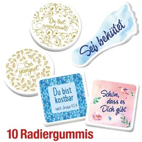 Produktbild des Artikels Spar-Paket: 10 Radiergummis (Schreibwaren)