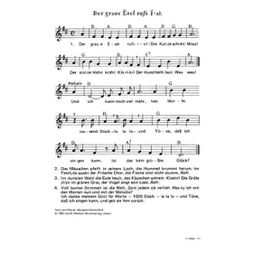 Produktbild des Artikels Der graue Esel ruft i-a (Noten - Download)