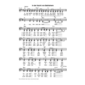Produktbild des Artikels In der Nacht von Bethlehem (Noten - Download)