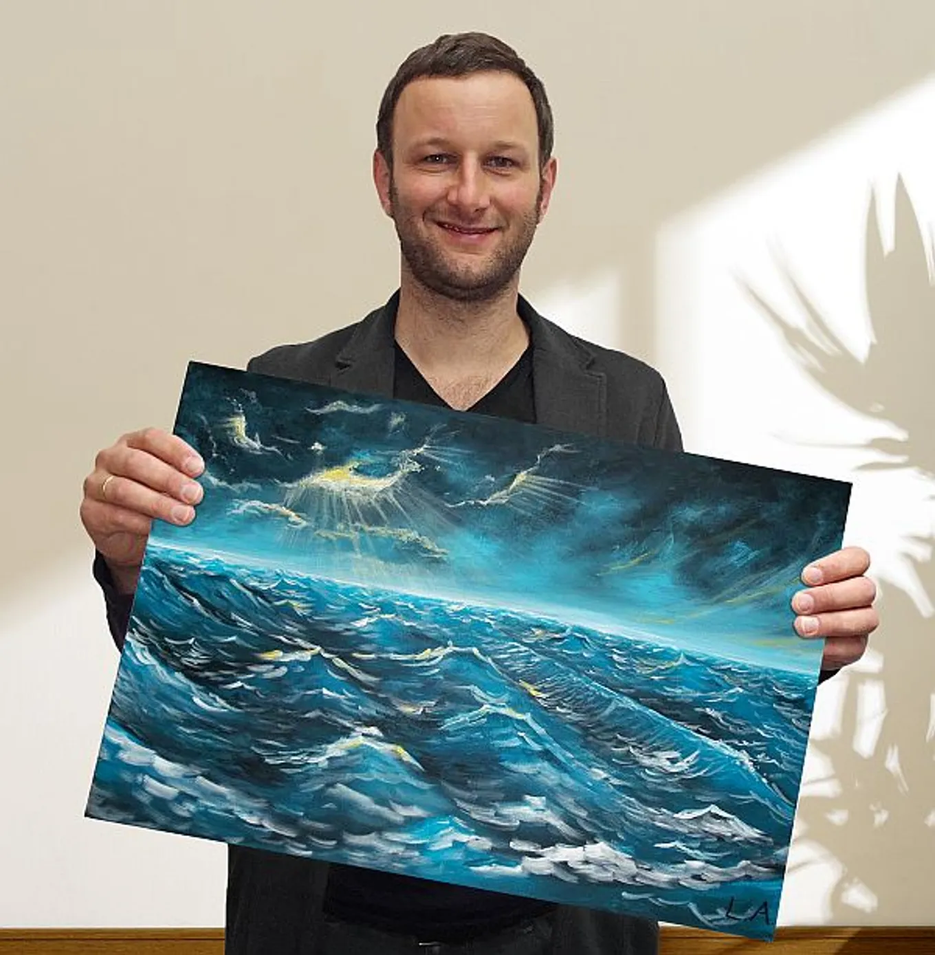 Bild zum Beitrag - Andi Weiss verschenkt ein Gemälde