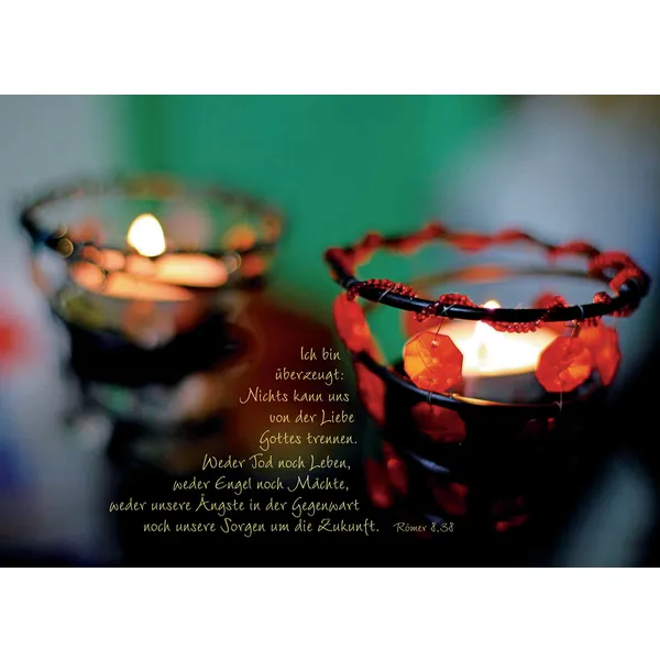 Produktbild des Artikels Faltkarte "Ich bin überzeugt: Nichts kann uns von der Liebe trennen.." - 5 Stück (Schreibwaren)