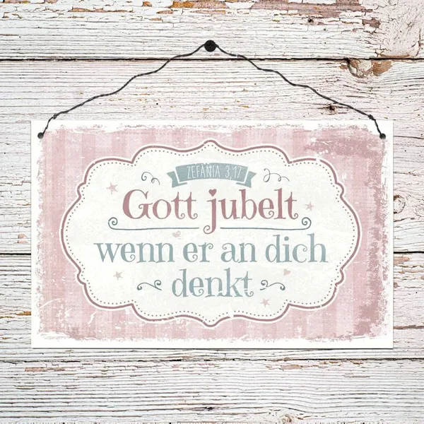 Produktbild des Artikels Holzschild groß - Gott jubelt ()
