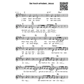 Produktbild des Artikels Sei hoch erhoben Jesus (Noten - Download)