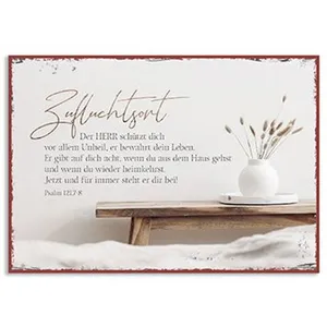 Produktbild des Artikels Metallschild klein - Zufluchtsort ()