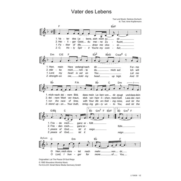 Produktbild des Artikels Vater des Lebens (Noten - Download)