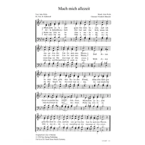 Produktbild des Artikels Mach mich allezeit (Noten - Download)