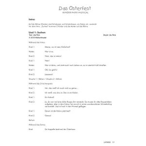 Produktbild des Artikels Das Osterfest (Szenentexte) (Noten - Download)