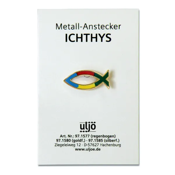 Produktbild des Artikels Metall-Anstecker "Fisch" - bunt ()