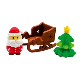 Produktbild des Artikels Radiergummi-Set 3er  "Gesegnete Weihnachten" (Schreibwaren)