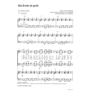 Produktbild des Artikels Die Ernte ist groß (Noten - Download)