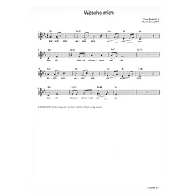 Produktbild des Artikels Wasche mich (Noten - Download)