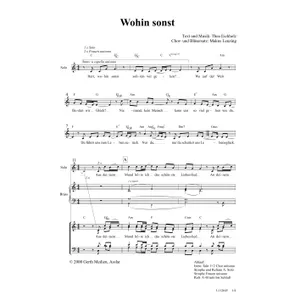 Produktbild des Artikels Wohin sonst (Noten - Download)