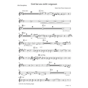 Produktbild des Artikels Gott hat uns nicht vergessen (Alt-Saxophon) (Noten - Download)