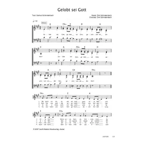 Produktbild des Artikels Gelobt sei Gott (Noten - Download)