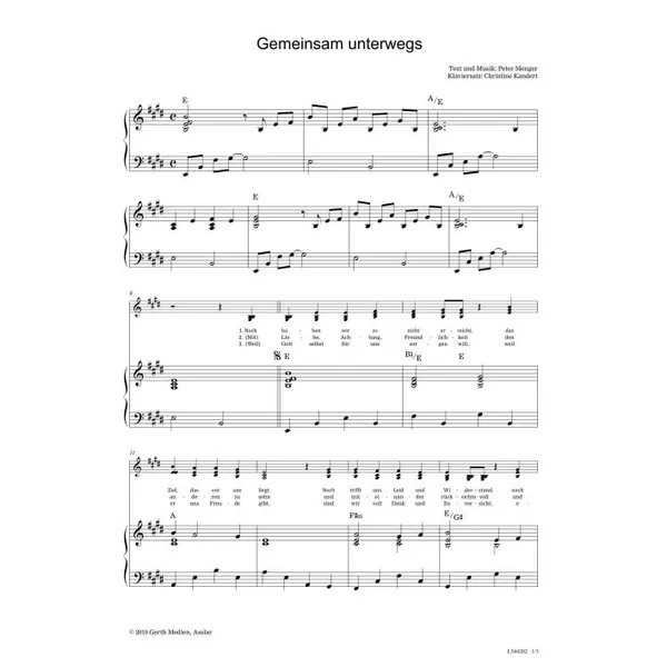 Produktbild des Artikels Gemeinsam unterwegs (Noten - Download)