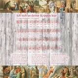 Stimmungsbild zu Weihnachtsserviette "Lieder"- Set