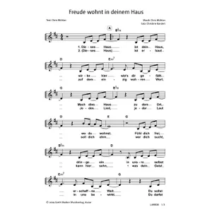 Produktbild des Artikels Freude wohnt in deinem Haus (Noten - Download)