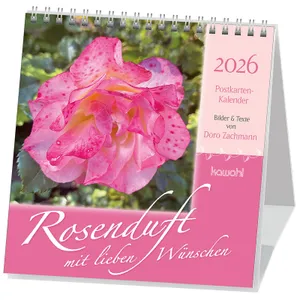 Produktbild des Artikels Rosenduft mit lieben Wünschen 2026 - Postkartenkalender (Kalender - Spiralbindung)