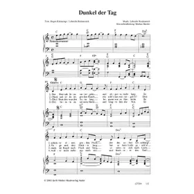 Produktbild des Artikels Dunkel der Tag (Noten - Download)