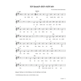 Produktbild des Artikels Ich tausch dich nicht ein (Noten - Download)