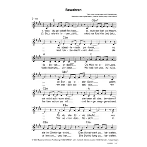 Produktbild des Artikels Bewahren (Noten - Download)