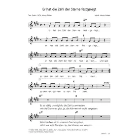 Produktbild des Artikels Er hat die Zahl der Sterne festgestellt (Noten - Download)