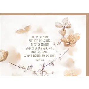 Produktbild des Artikels Faltkarte "Psalm 46,2" (Schreibwaren)
