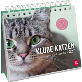 Produktbild des Artikels Kluge Katzen 2027 - Wochenkalender (Kalender - Spiralbindung)