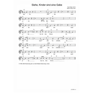 Produktbild des Artikels Siehe, Kinder sind eine Gabe (Noten - Download)