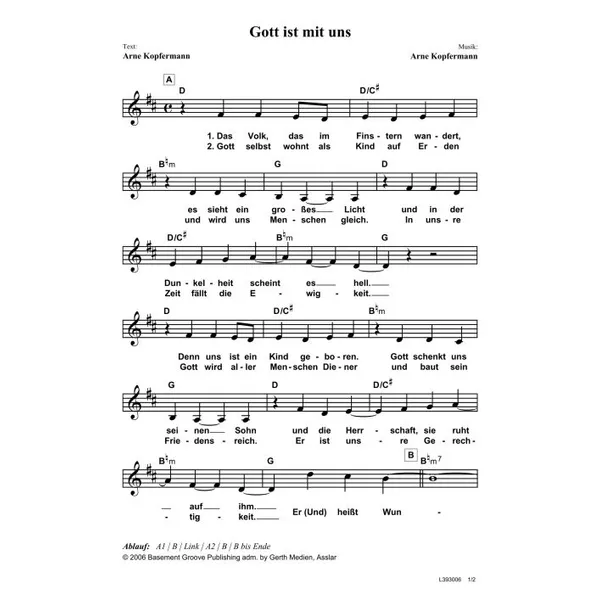 Produktbild des Artikels Gott ist mit uns (Noten - Download)